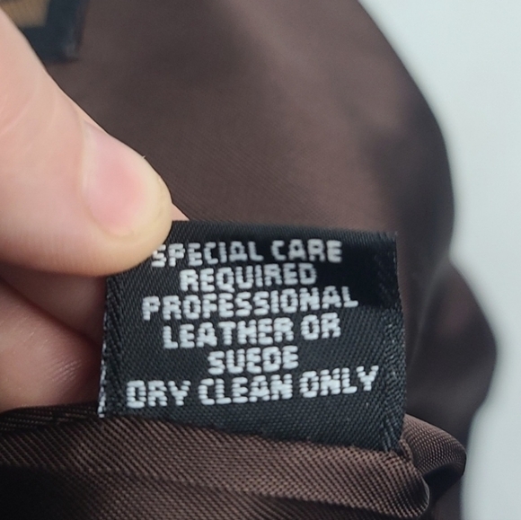 Siena Studio Brown Leather Skirt | Women's Size 4 - Picture 7 of 7